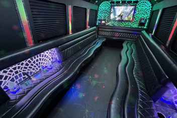 Meriden Limo Bus Interior