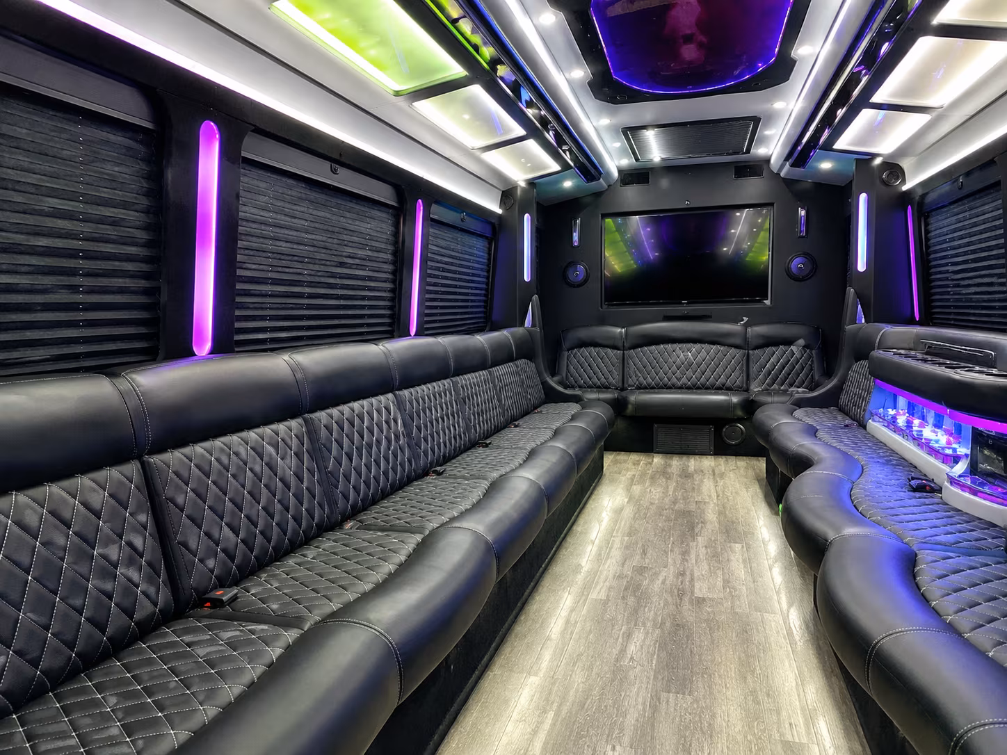 party buses that make the ride to aqua turf club and beyond an event of its own
